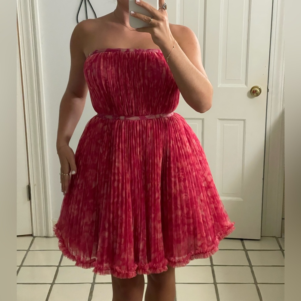 Hutch for Anthropologie Elegant Floral Tulle mini dress - Picture 7 of 8